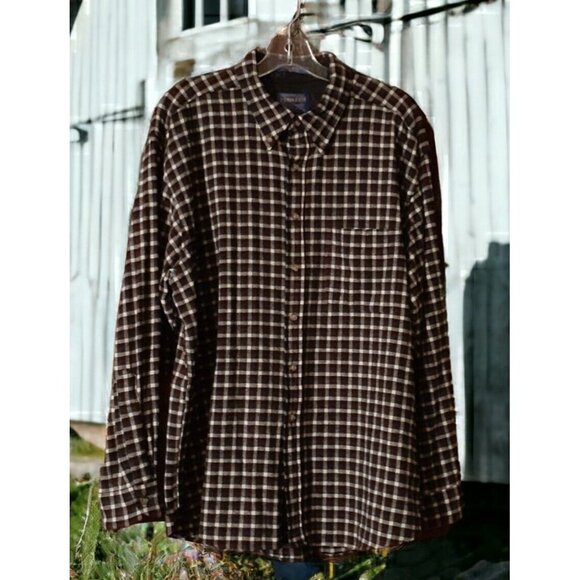 Pendleton Mens Shirt 100% Pure Virgin Wool Plaid Collared Button-Up L USA Made - Picture 2 of 14